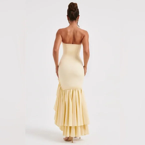 BABYBOO Angelina maxi dress - lemon - small - Picture 3 of 4